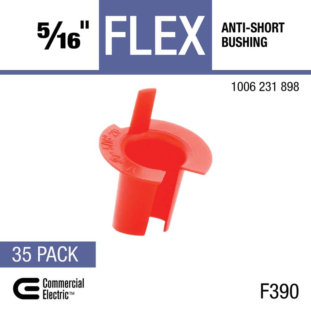 Commercial Electric 5/16 in. Flexible Metal Conduit (FMC) Anti-Short Bushing (35-Pack) (4)