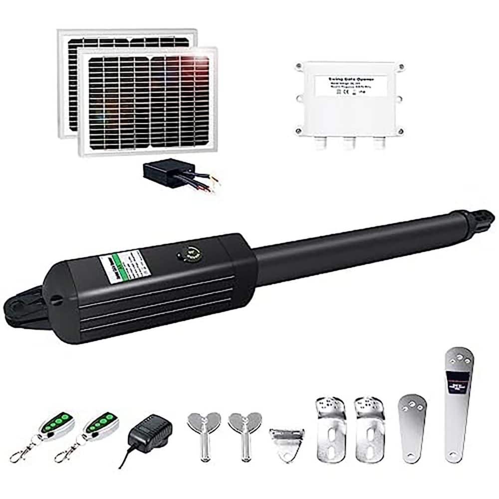Unbranded Automatic Sliding Gate Opener 1800 lb. 370W Rack Drive Motor with IR Sensor Quiet Durable Electric Driveway Slide Gate