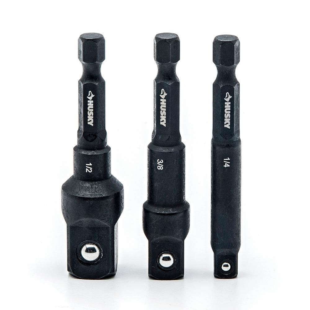 Husky 2.5 in. Impact Socket Adapter Set (3-Piece)
