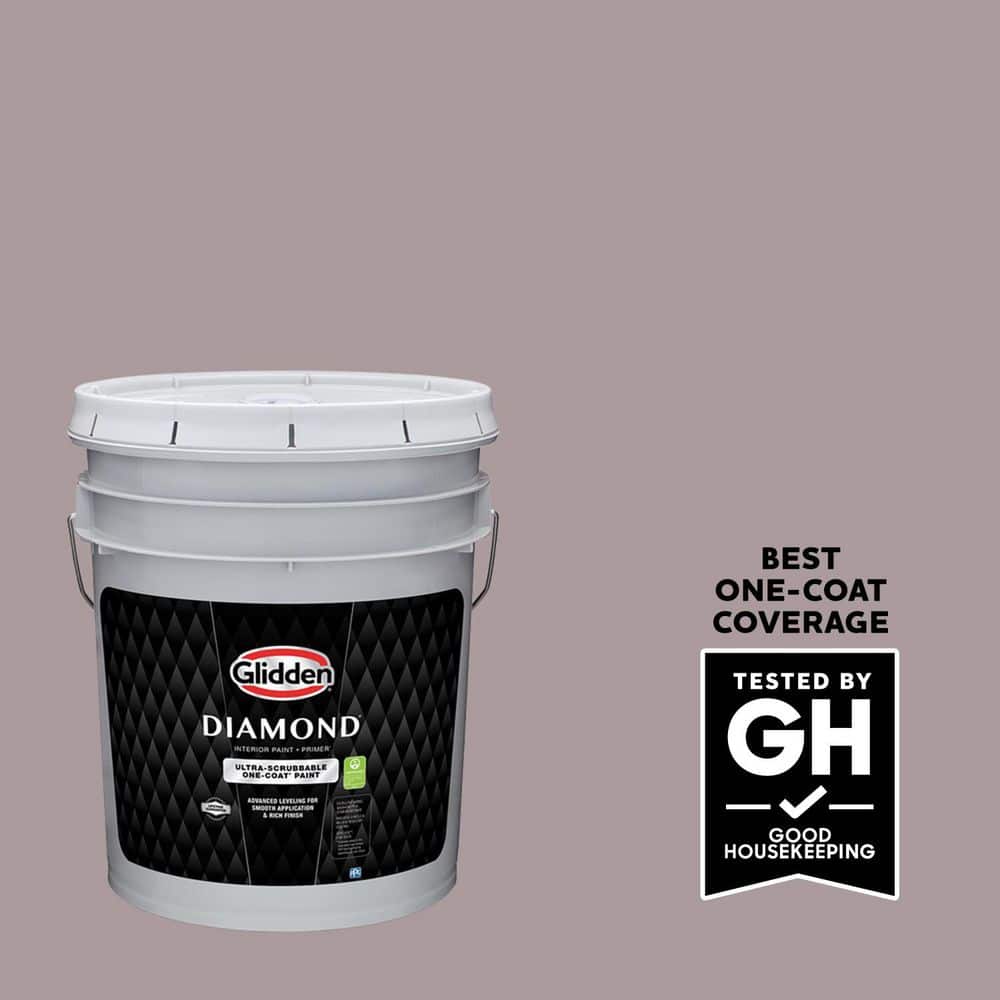 Glidden Diamond 5 gal. PPG1047-5 Coffee Custard Semi-Gloss Interior Paint
