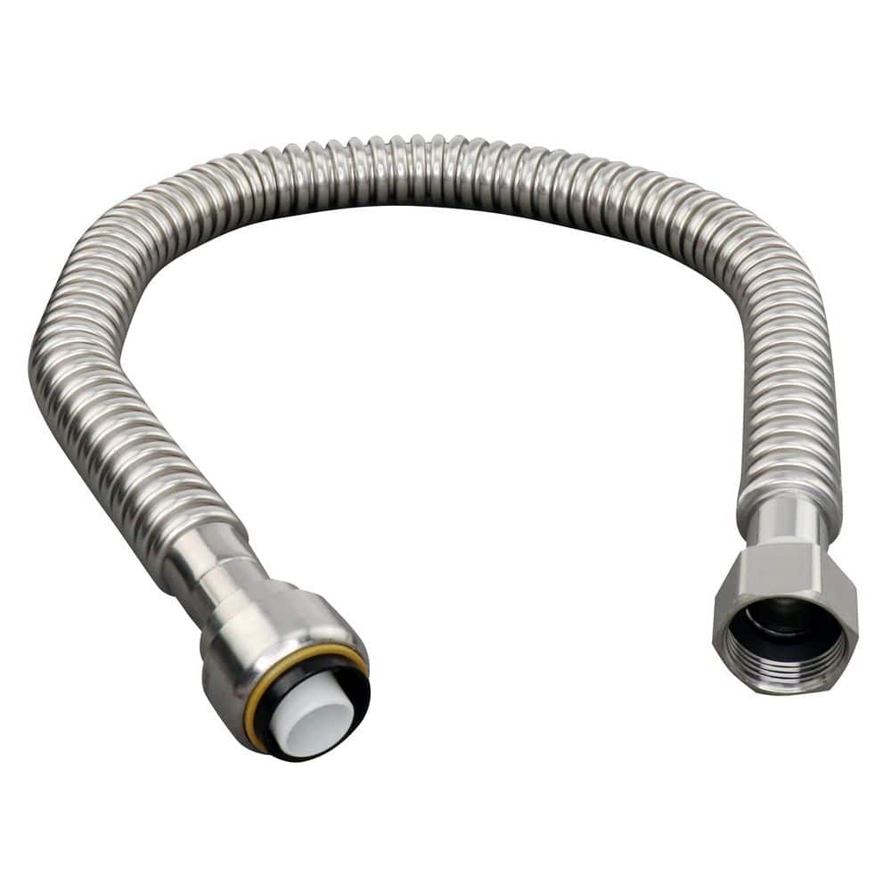 Everbilt 3/4 in. PTC 3/4 in. FIP 18 in. Corrugated Stainless Steel Water Heater Connector