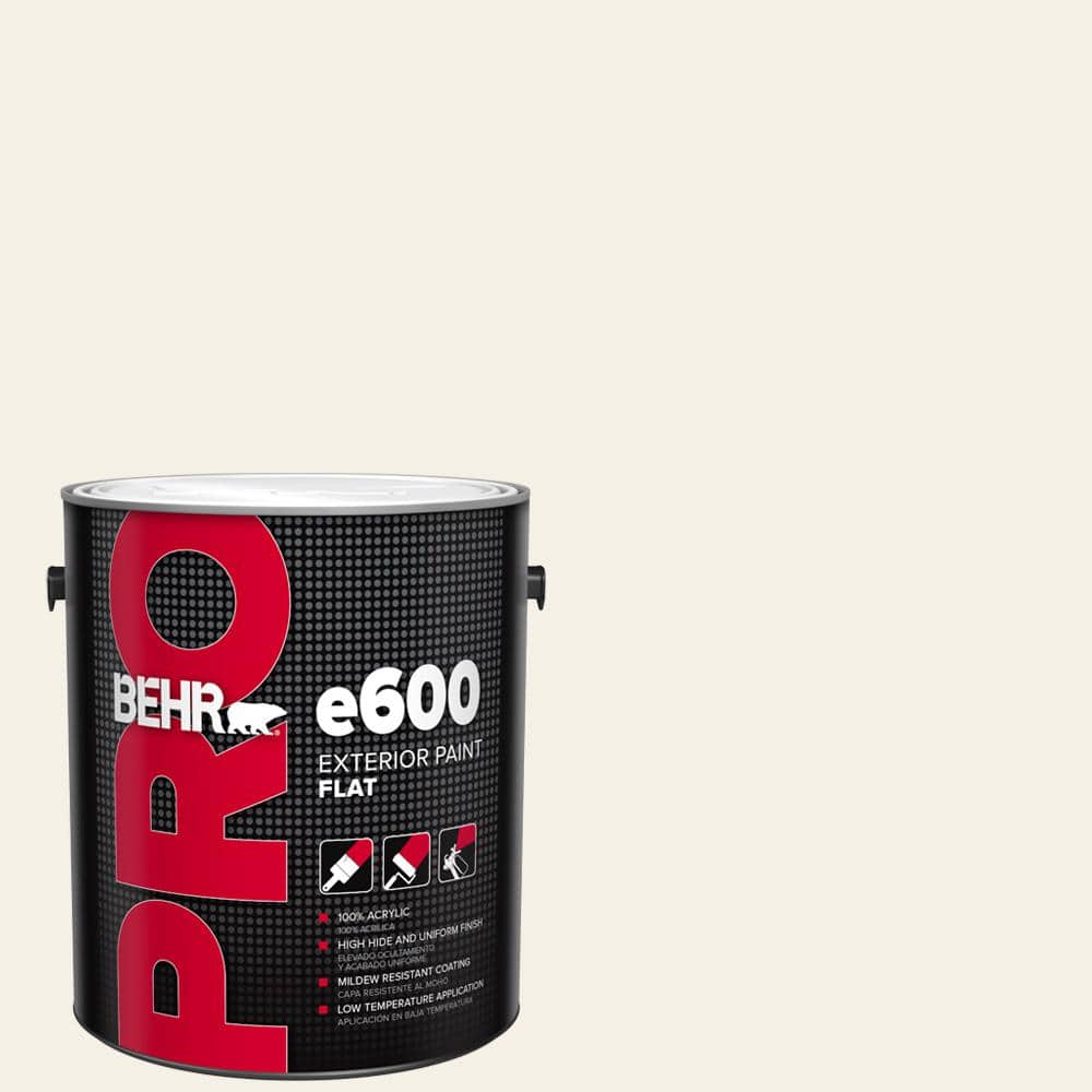 BEHR PRO 1 gal. #GR-W15 Palais White Flat Exterior Paint