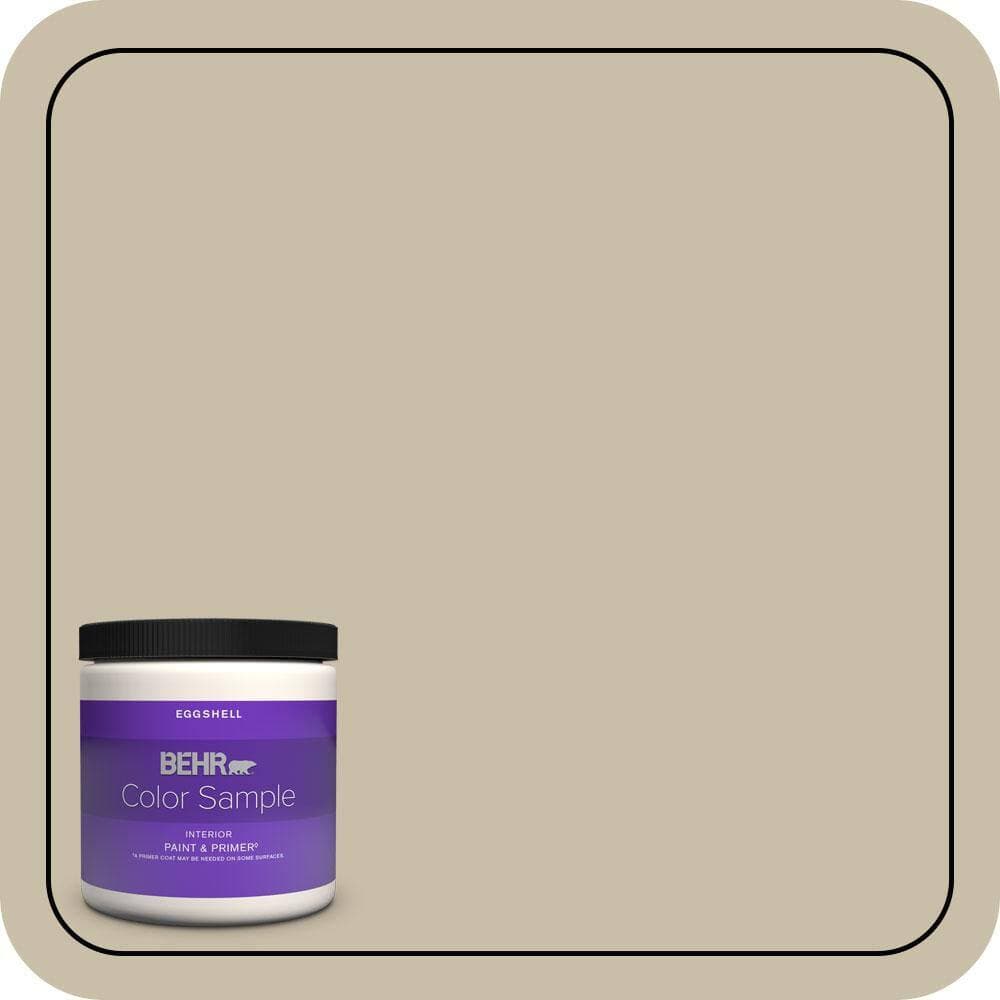 BEHR PREMIUM PLUS 8 oz. #PWL-91 Pale Bamboo Eggshell Enamel Interior Paint & Primer Color Sample