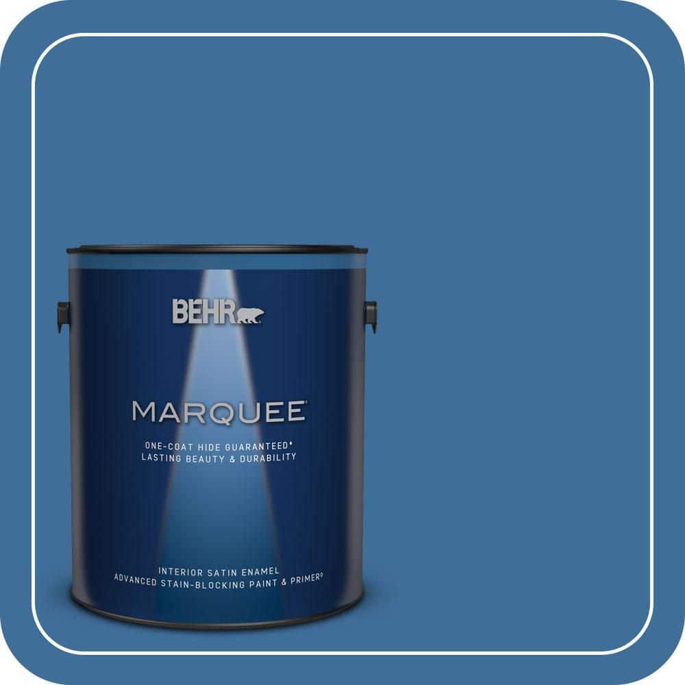 BEHR MARQUEE 1 gal. #M520-6 National Anthem One-Coat Hide Satin Enamel Interior Paint & Primer