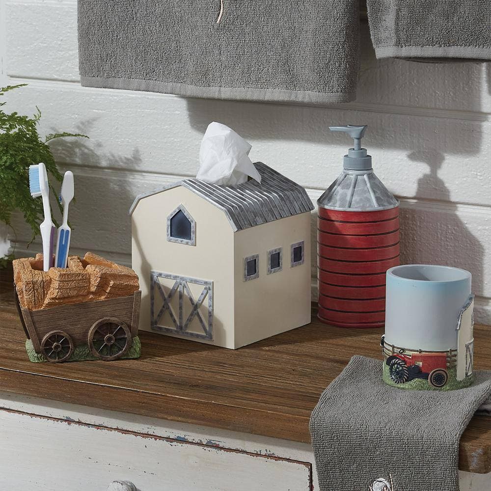 Park Designs Farm Livin' Beige Finish Tumbler Holder (2)