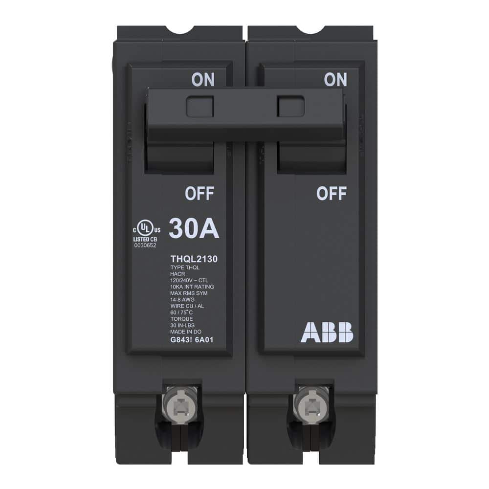 ABB 30 Amp 1 in. Double-Pole Circuit Breaker (THQL2130A) (1)