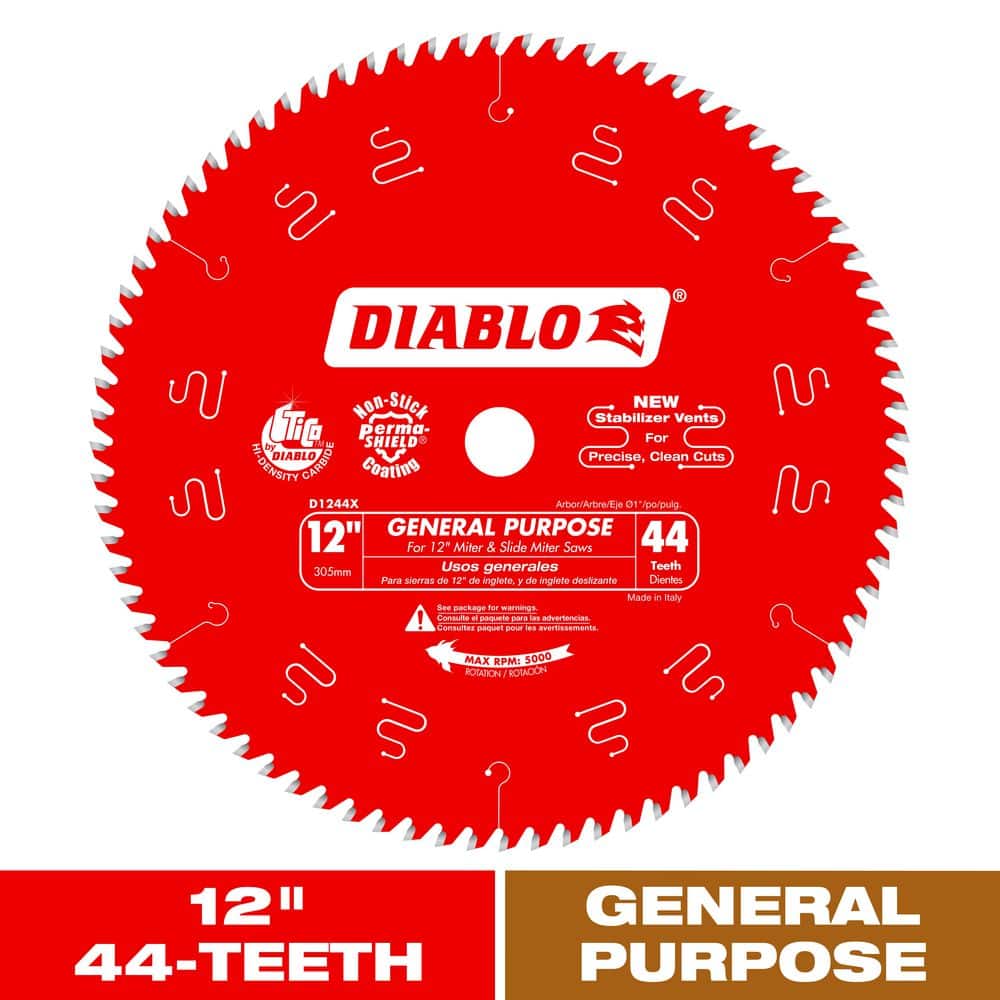 DIABLO 12in. x 44-Tooth General Purpose Saw Blade for Wood (1)