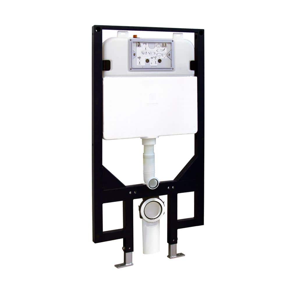Carlton Plumbing Cadre 1.6 GPF Dual Flush Toilet Tank Carrier with Siphonic Jet Technology in Black Brushed