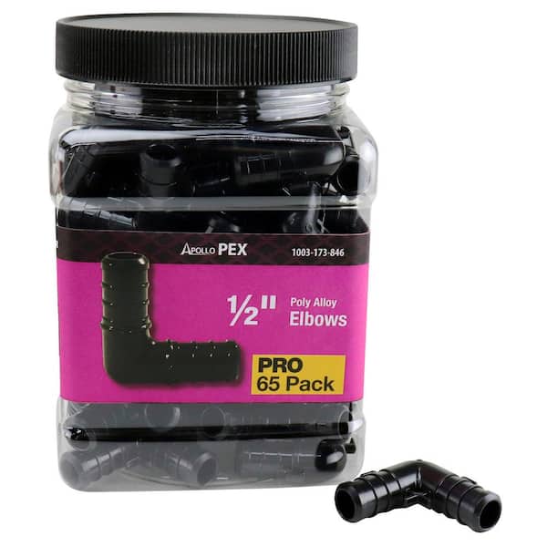 Apollo 1/2 in. PEX-B Barb Poly-Alloy 90° Elbow Pro Pack (65-Pack) (2)