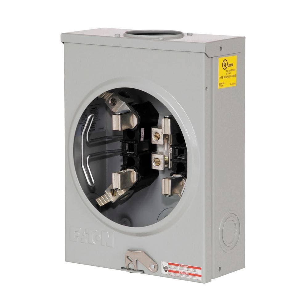 Eaton 125 Amp Overhead Ring-Less Horn Bypass Single Meter Socket (2)