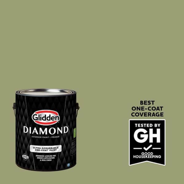 Glidden Diamond 1 gal. PPG1115-5 Pine Trail Eggshell Interior Paint with Primer (2)