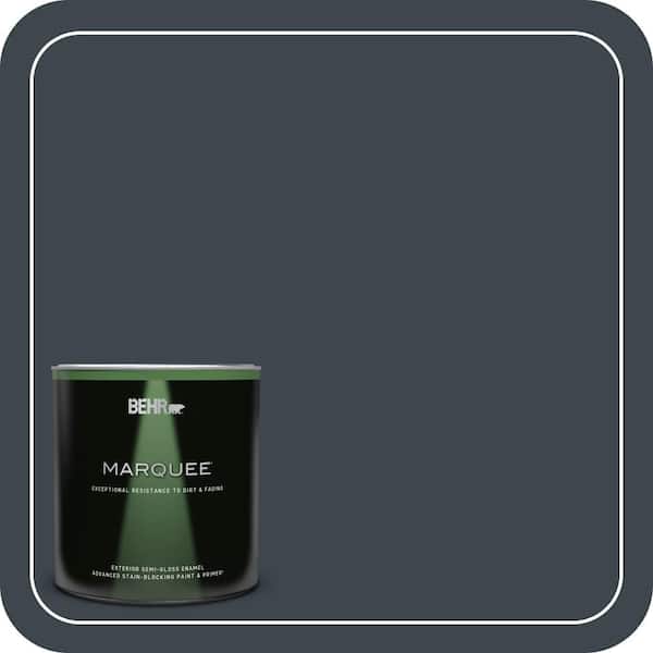 BEHR MARQUEE 1 qt. #PPU25-23 Winter Way Semi-Gloss Enamel Exterior Paint & Primer (2)