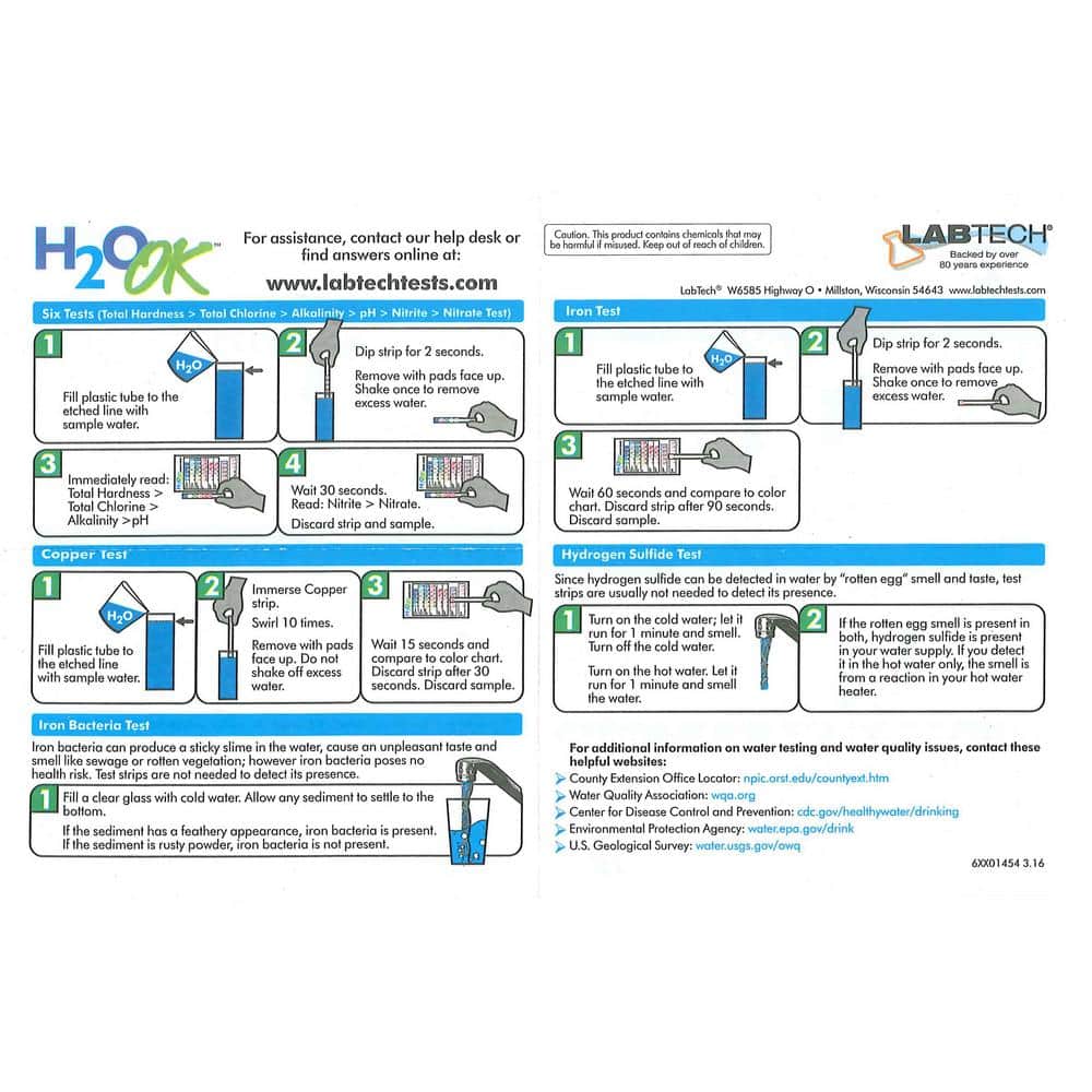 LABTECH H2O OK Drinking Water Analysis Test Kit (4)