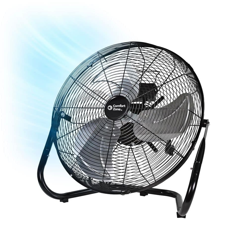 Comfort Zone 18 in. 3-Speed Floor Fan with 360° Tilt (1)