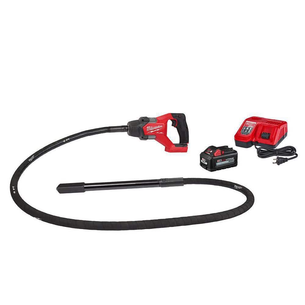Milwaukee M18 FUEL 18V Lithium-Ion Brushless Cordless 8 ft. Concrete Pencil Vibrator Kit with 6.0 Ah Battery
