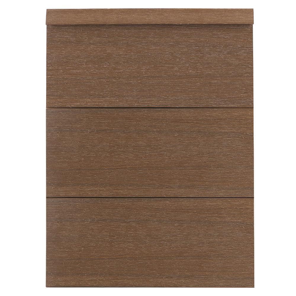 NewTechWood All Weather System 1.87 in. x 1.87 in. x 8 ft. Composite Siding End Trim in Peruvian Teak Board (2)