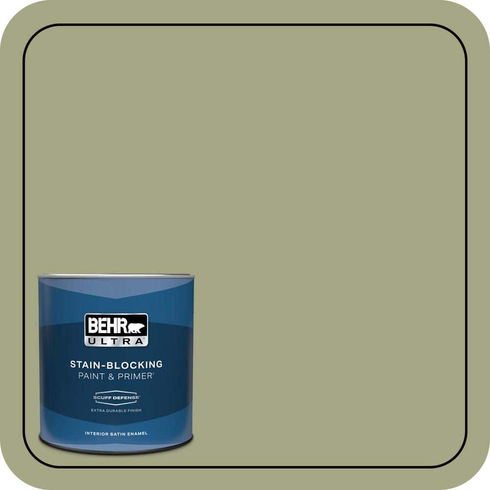 BEHR ULTRA 1 qt. #S370-4 Rejuvenation Extra Durable Satin Enamel Interior Paint & Primer