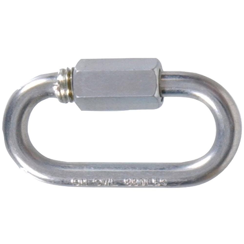 Hardware Essentials 1/8 in. Opening x 1-3/8 in. Length Zinc-Plated Quick Link (20-Pack)