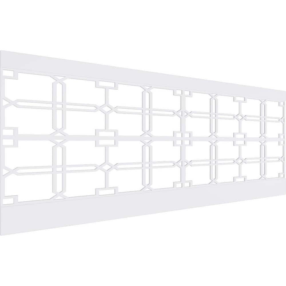 Ekena Millwork 36 in. H x 94-1/2 in. W 23.64 sq. ft. Englewood PVC Wainscot Paneling Kit (1)