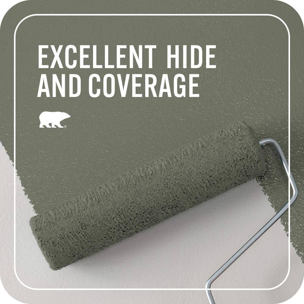 BEHR PREMIUM PLUS 1 qt. Home Decorators #HDC-AC-20 Halls of Ivy Flat EcoMix Plant-Based Interior Paint & Primer (2)