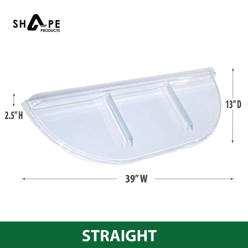 SHAPE PRODUCTS 39 in. W x 13 in. D x 2-1/2 in. H Economy Straight Flat Window Well Cover (2)