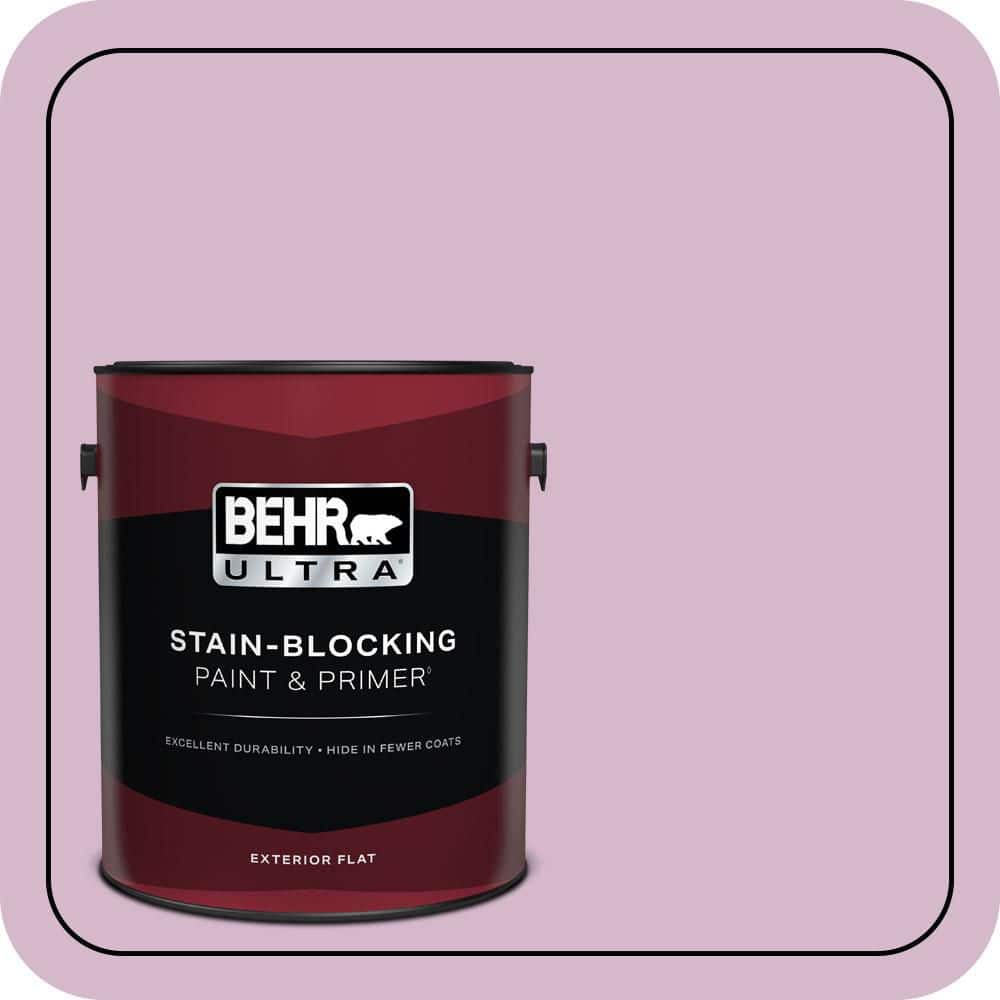 BEHR ULTRA 1 gal. #680D-4 Velvet Slipper Flat Exterior Paint & Primer