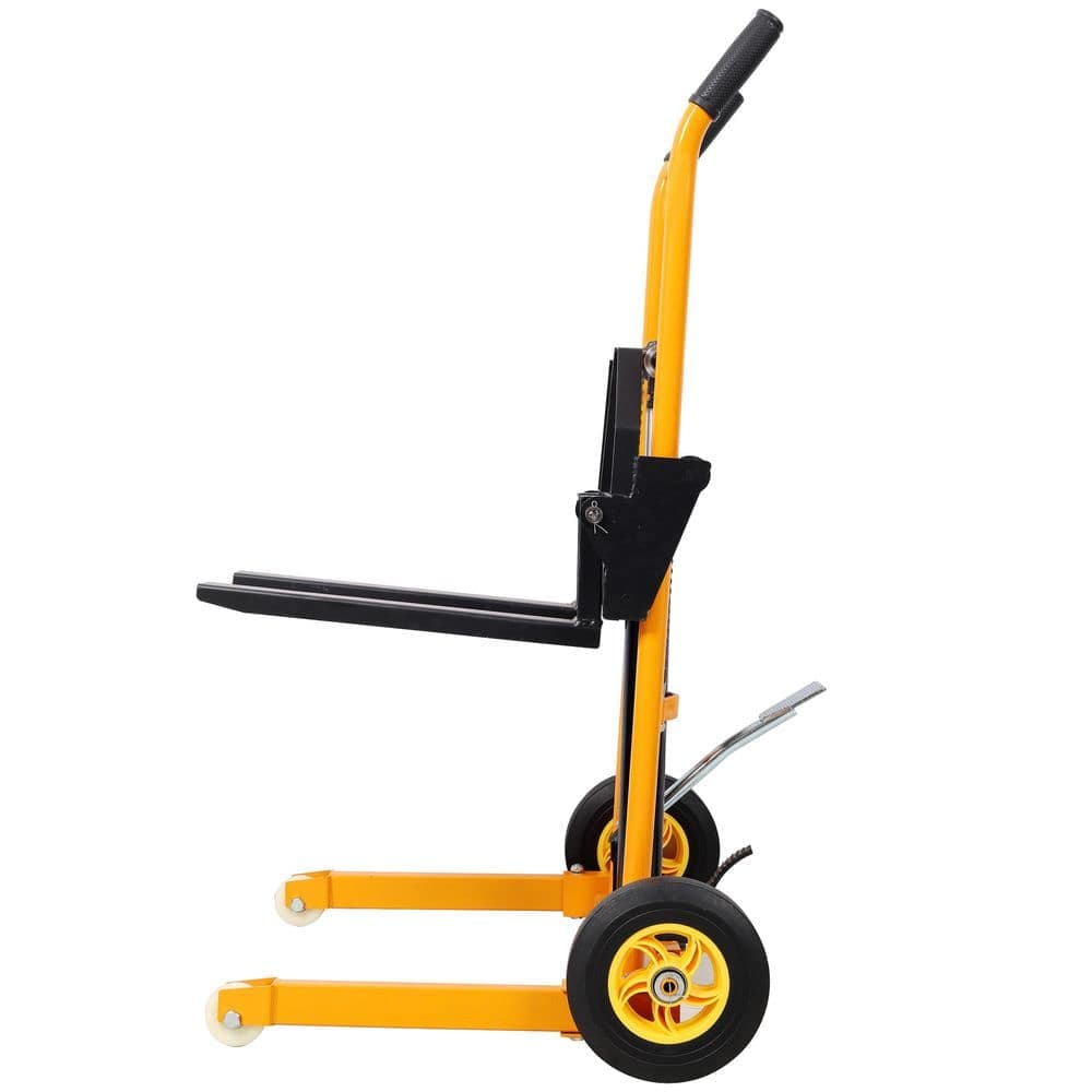 maocao hoom Manual Forklift Pallet Stakcer, Load Capacity 440 Lbs, Hydraulic Material Lift 35.5 in. Lift Height (2)
