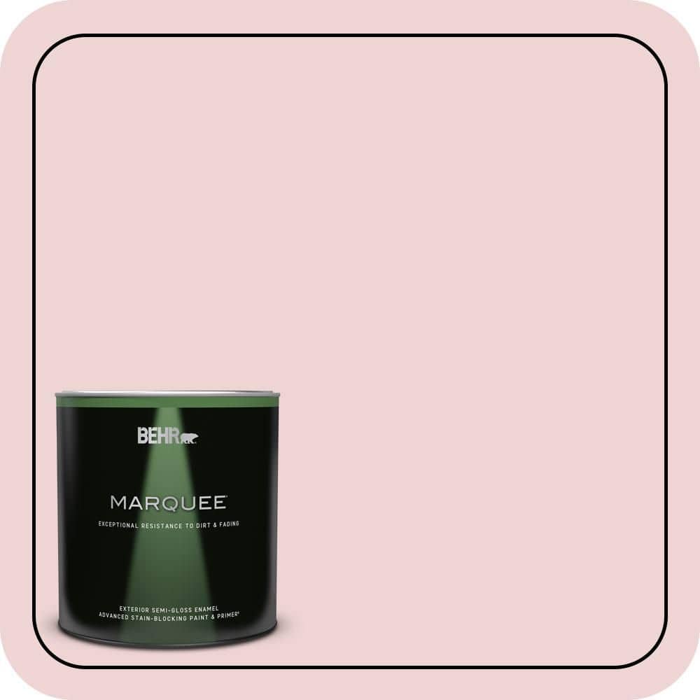 BEHR MARQUEE 1 qt. #S140-1 Radiant Rose Semi-Gloss Enamel Exterior Paint & Primer