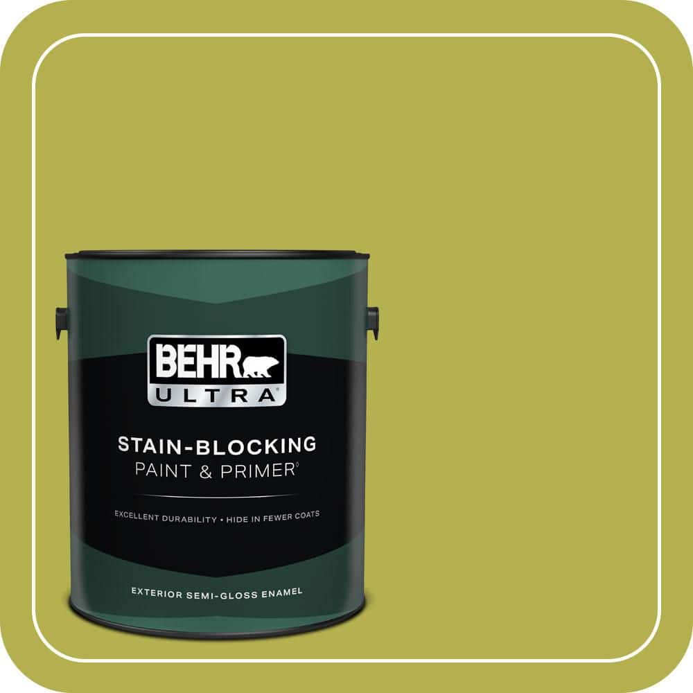 BEHR ULTRA 1 gal. #P350-6 Laser Semi-Gloss Enamel Exterior Paint & Primer