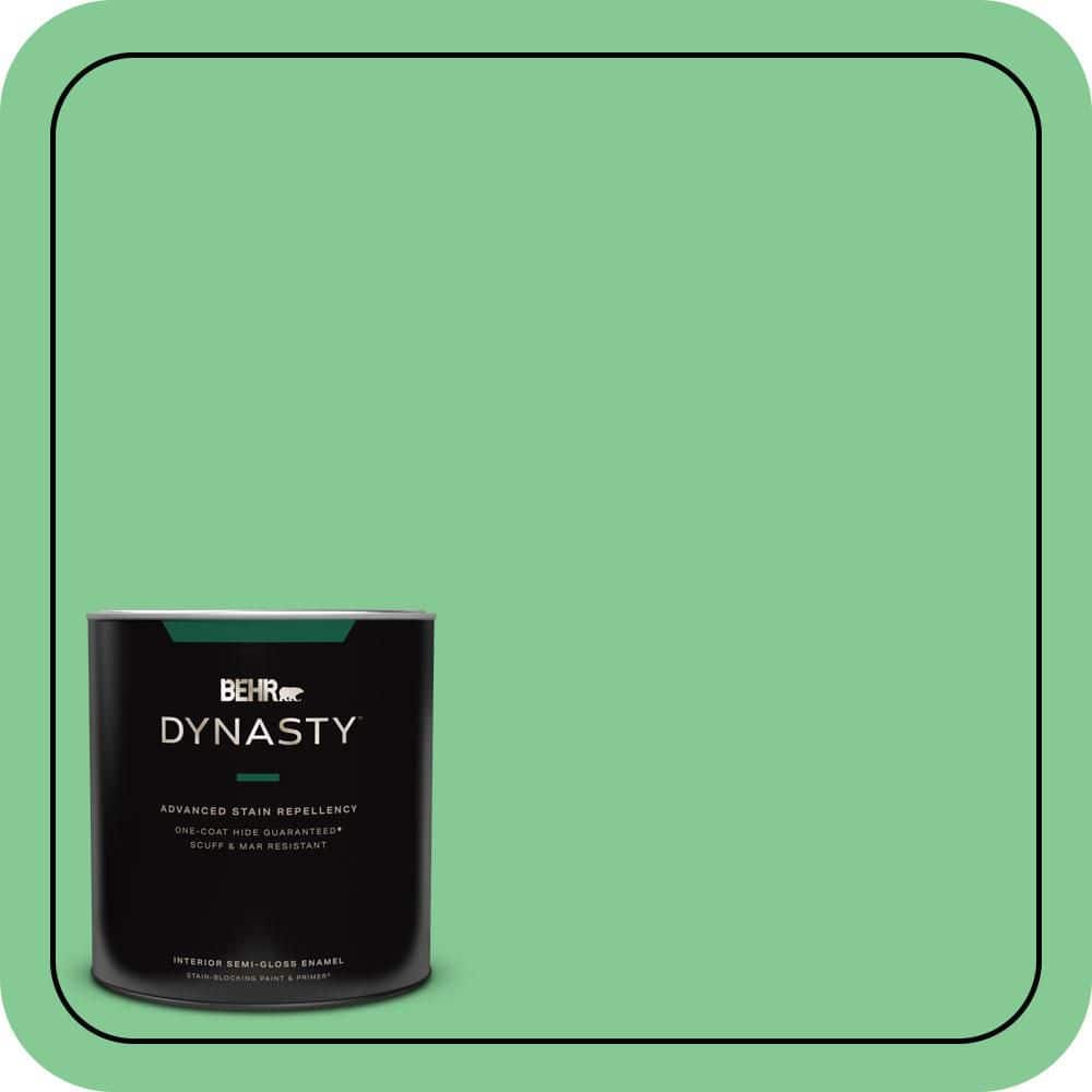 BEHR DYNASTY 1 qt. #P400-4 Good Luck Semi-Gloss Enamel Interior Stain-Blocking Paint and Primer