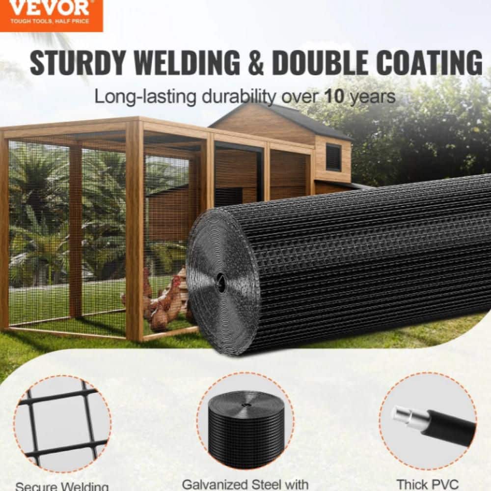 Unbranded 36in x 50ft Galvanized Wire Mesh Roll, 19 Gauge Chicken Wire Fence Roll for Chicken Coop (2)
