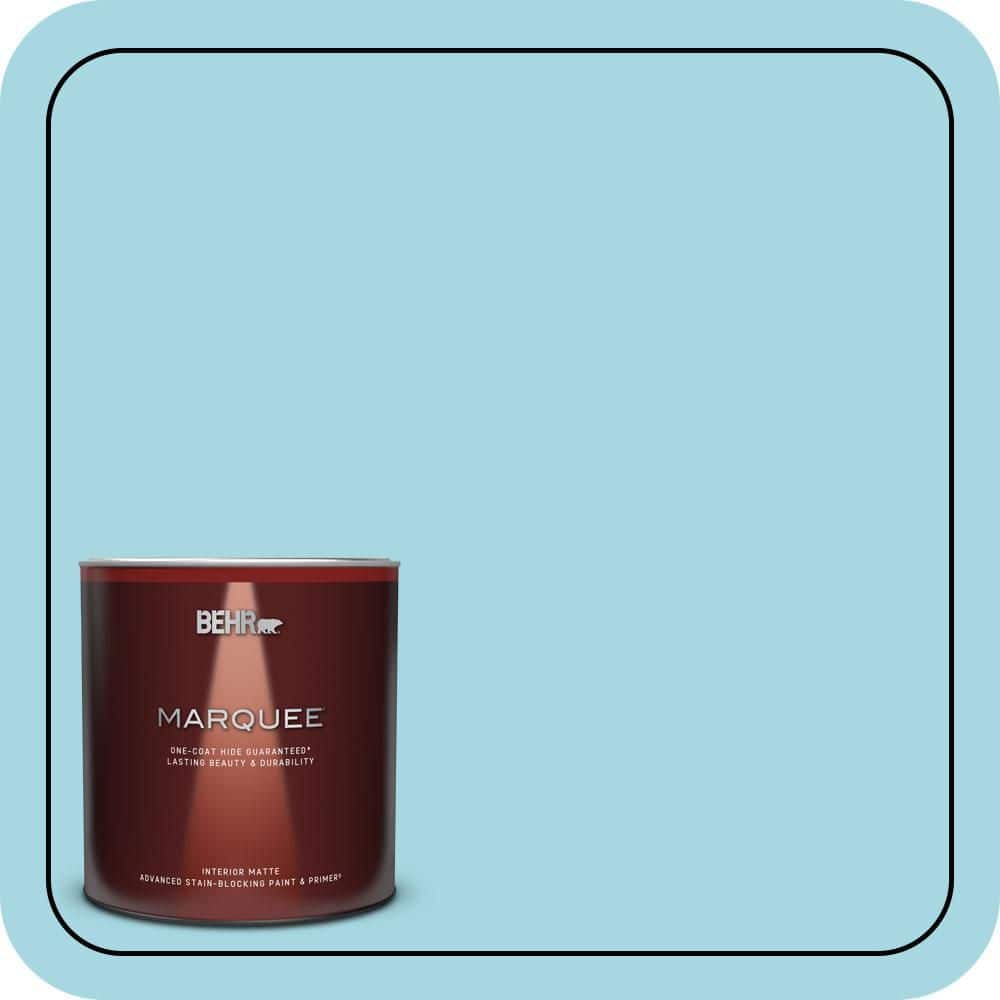 BEHR MARQUEE 1 qt. #530C-3 Winsome Hue Matte Interior Paint & Primer