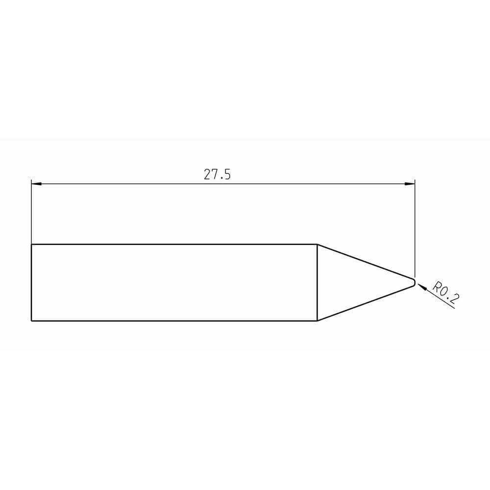 Weller RTUS Ultra Soldering Tip, Conical, Ø 0.4 mm (2)