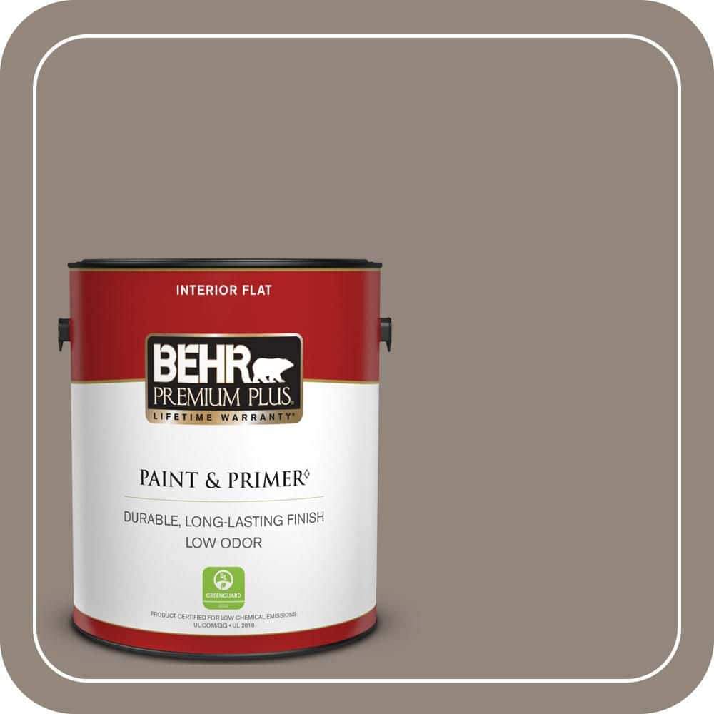 BEHR PREMIUM PLUS 1 gal. #T14-8 Film Fest Flat Low Odor Interior Paint & Primer