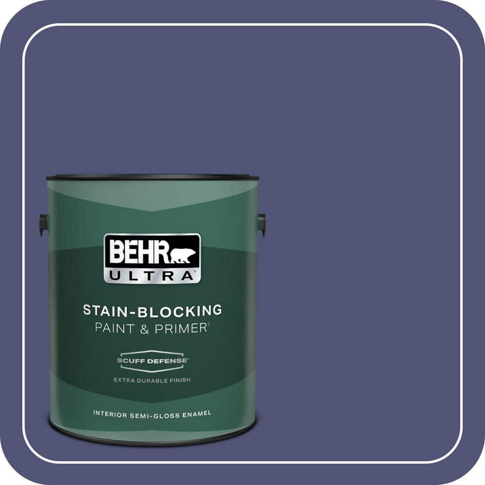 BEHR ULTRA 1 gal. #630D-7 Deep Orchid Extra Durable Semi-Gloss Enamel Interior Paint & Primer