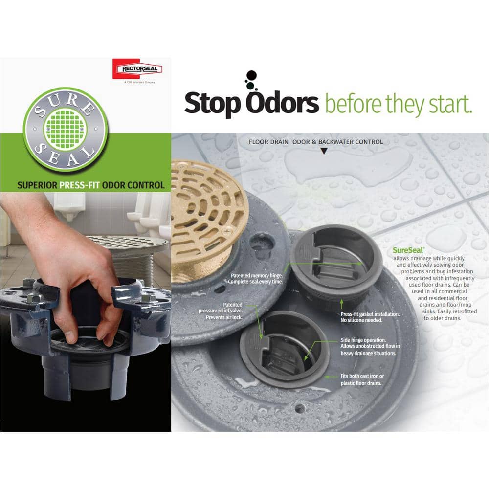 RectorSeal 2 in. Sure Seal Floor Drain Trap Seal (2)
