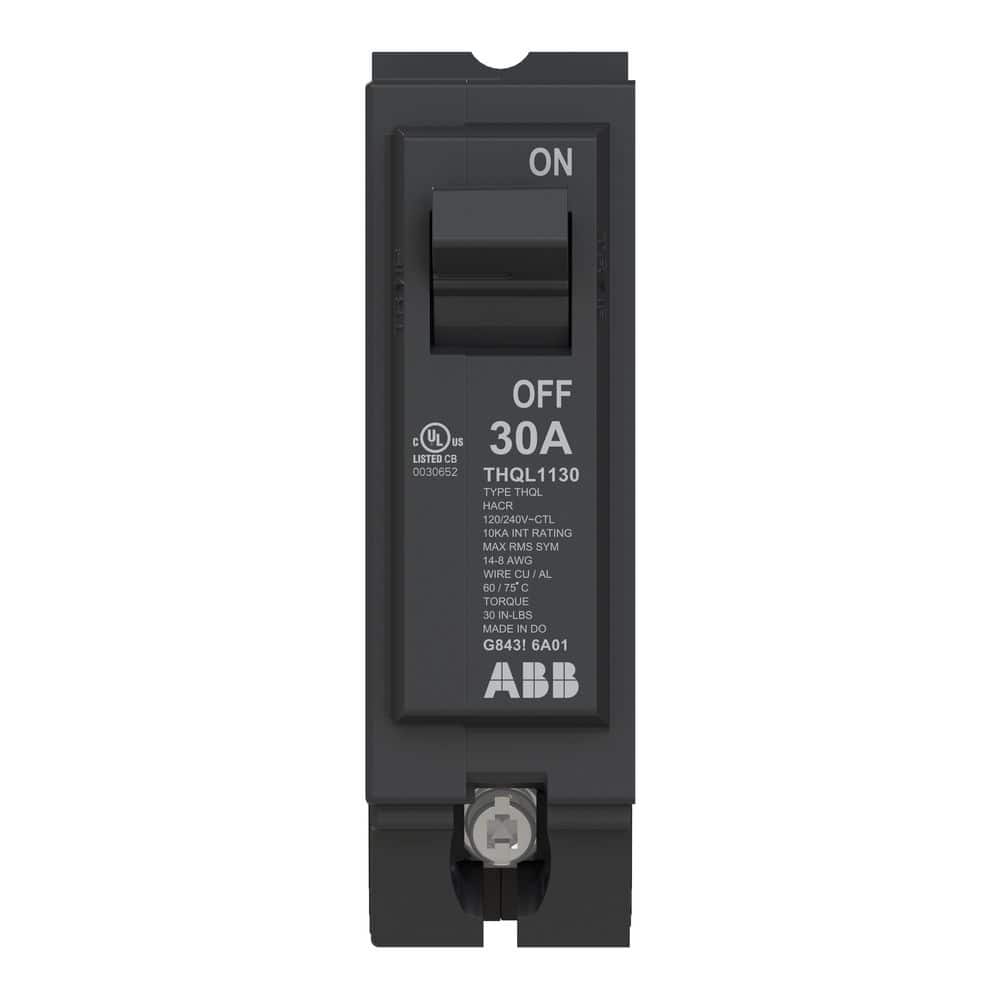 ABB 30 Amp 1 in. Single-Pole Circuit Breaker (THQL1130A) (1)