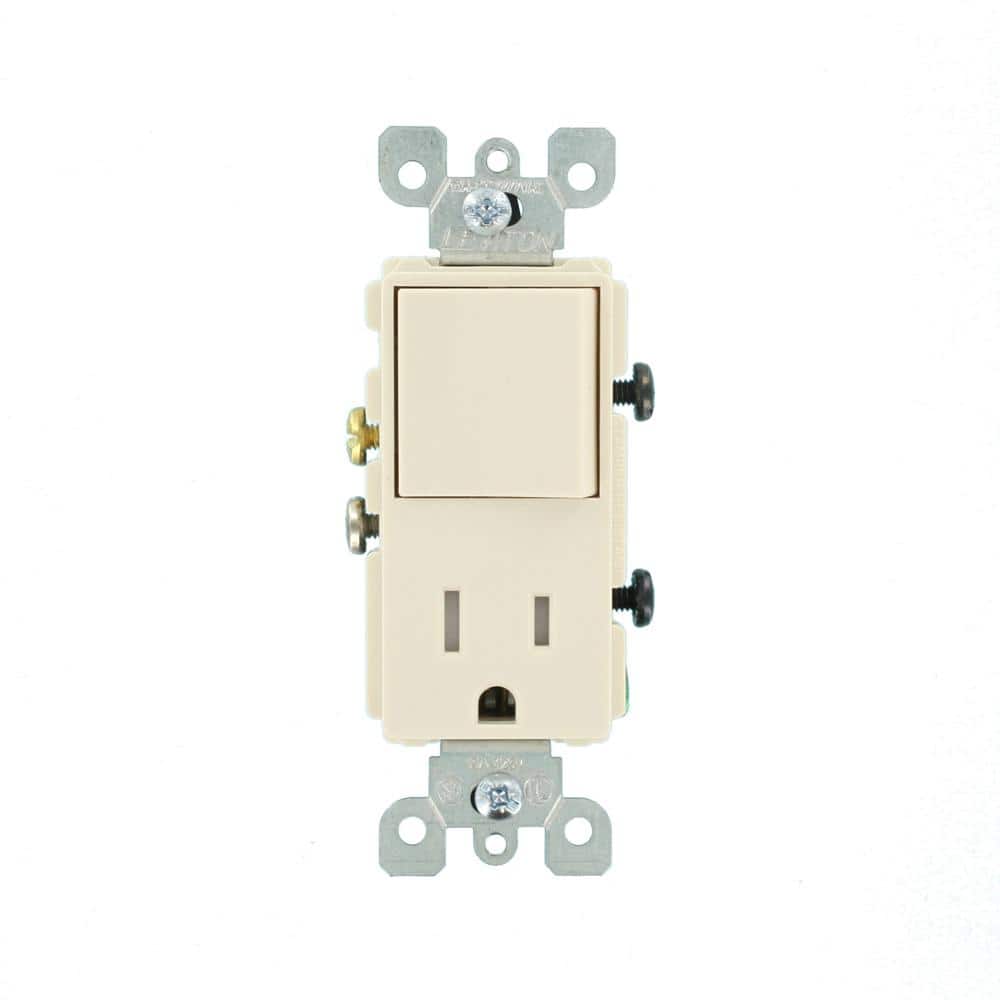 Leviton Decora Tamper-Resistant Combination Switch/Outlet, T5625-TS (3)