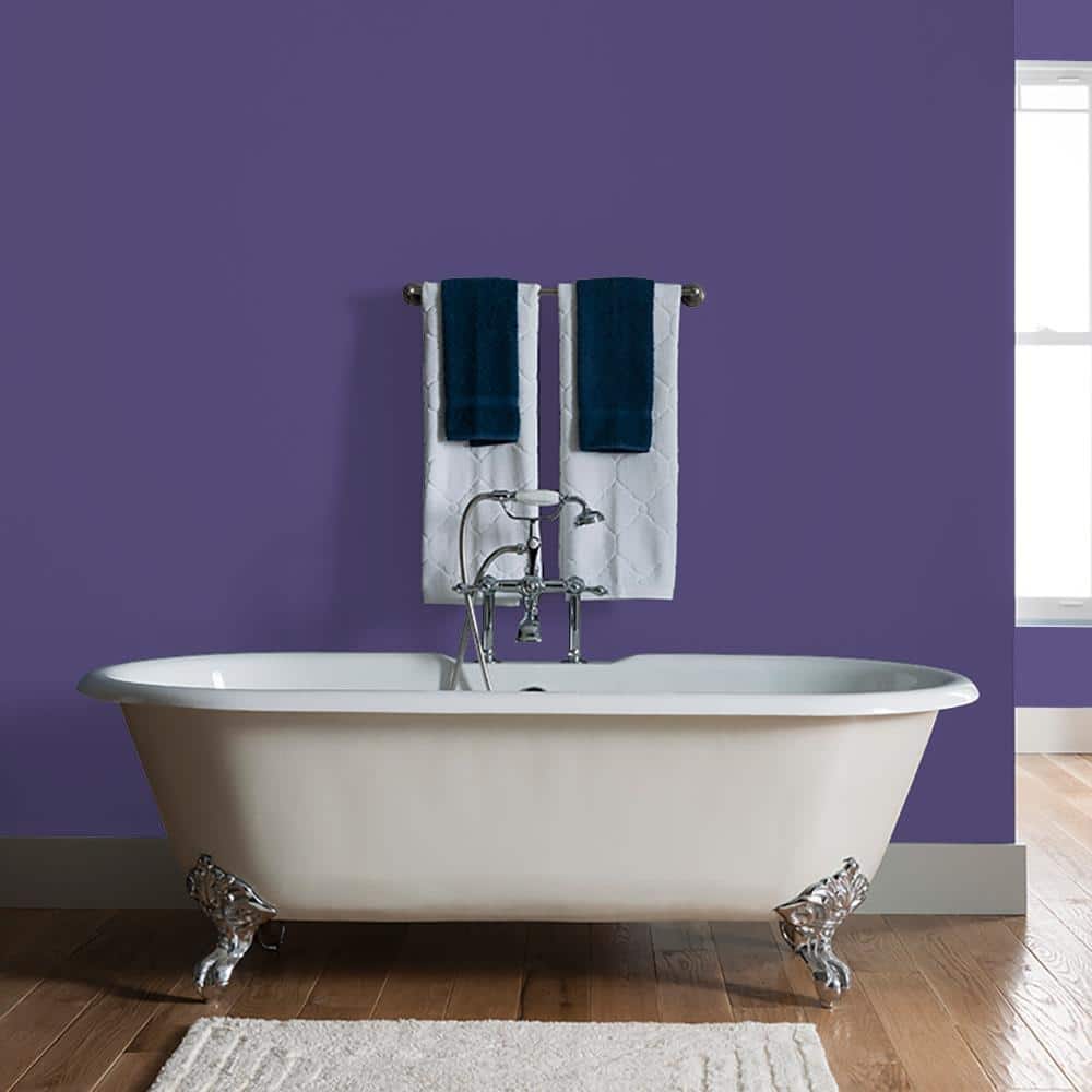 Glidden 8 oz. PPG1175-7 Imperial Purple Satin Interior Paint Sample (3)