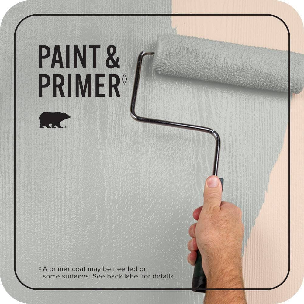BEHR PREMIUM PLUS 1 qt. #PPU25-14 Engagement Silver Flat Exterior Paint & Primer (3)