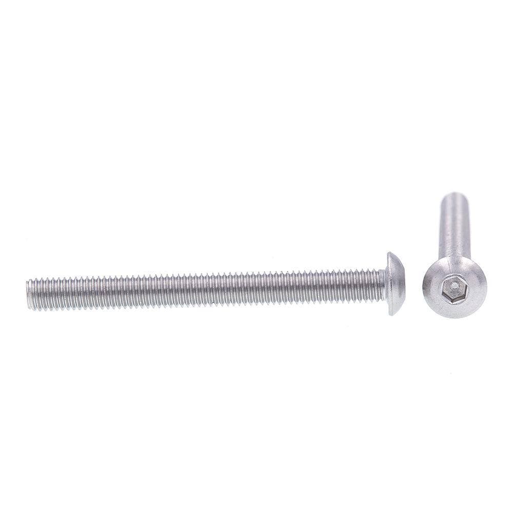 Prime-Line #10-32 x 2 in. Grade 18-8 Stainless Steel Hex Allen Drive Button Head Socket Cap Screws (10-Pack) (2)