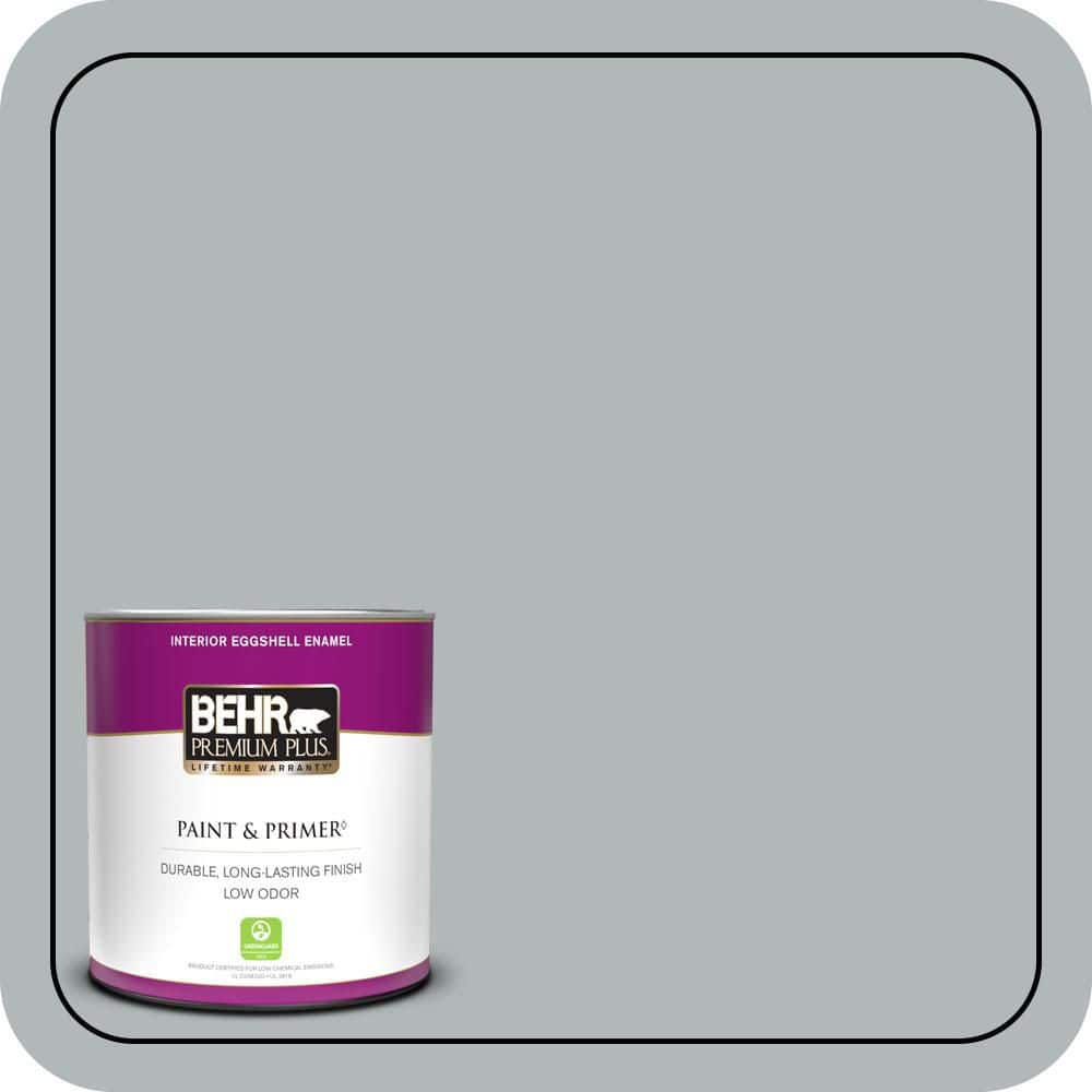 BEHR PREMIUM PLUS 1 qt. #N450-3 Meteor Shower Eggshell Enamel Low Odor Interior Paint & Primer