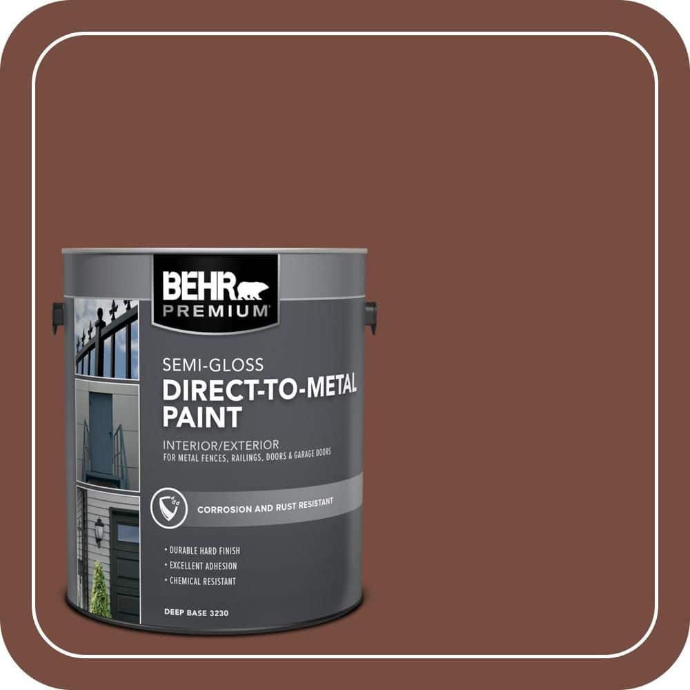 BEHR PREMIUM 1 gal. #S170-7 Dark Cherry Mocha Semi-Gloss Direct to Metal Interior/Exterior Paint (1)