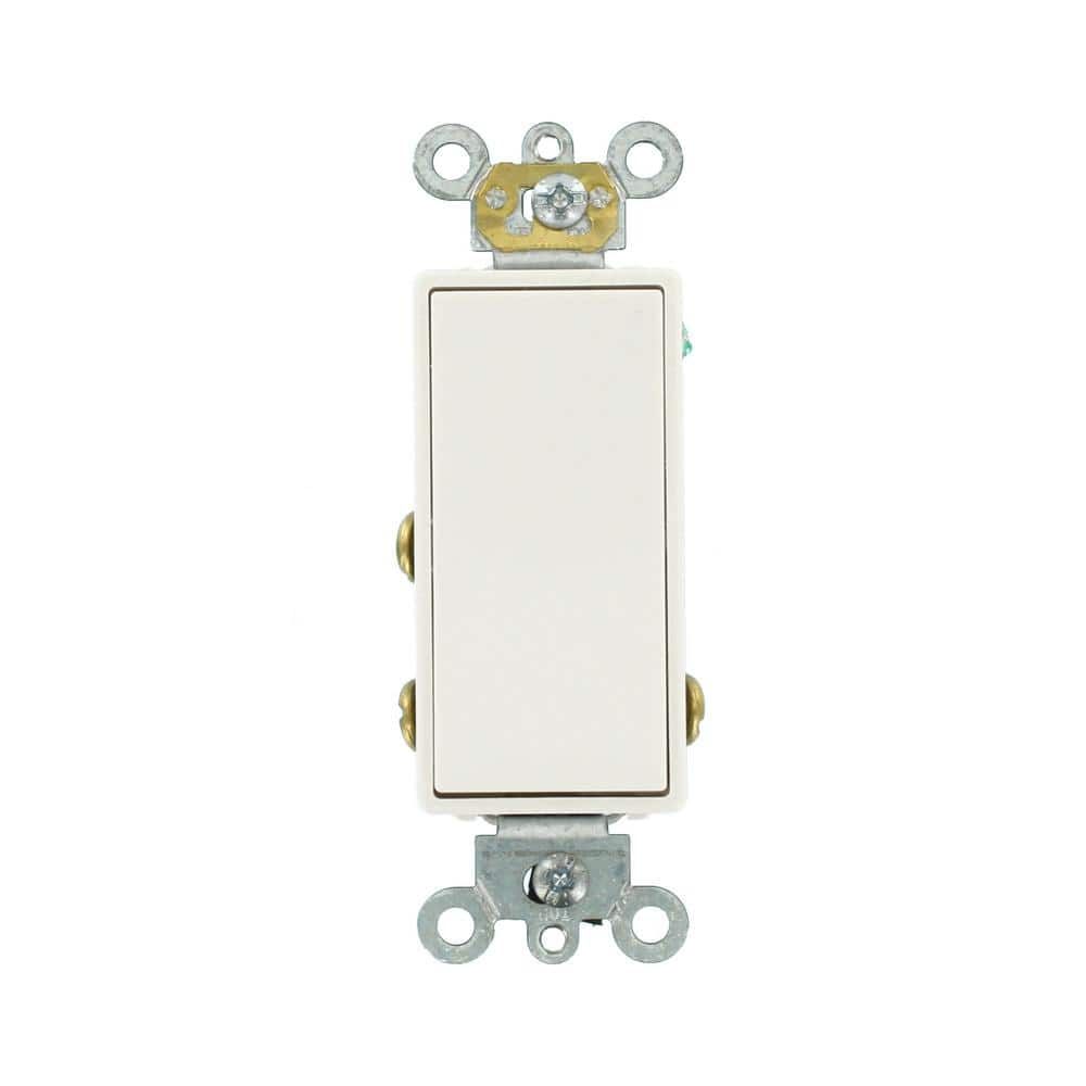 Leviton Amp Decora Plus Commercial Grade Single Pole Double-Throw Center-Off Momentary Contact Rocker Switch