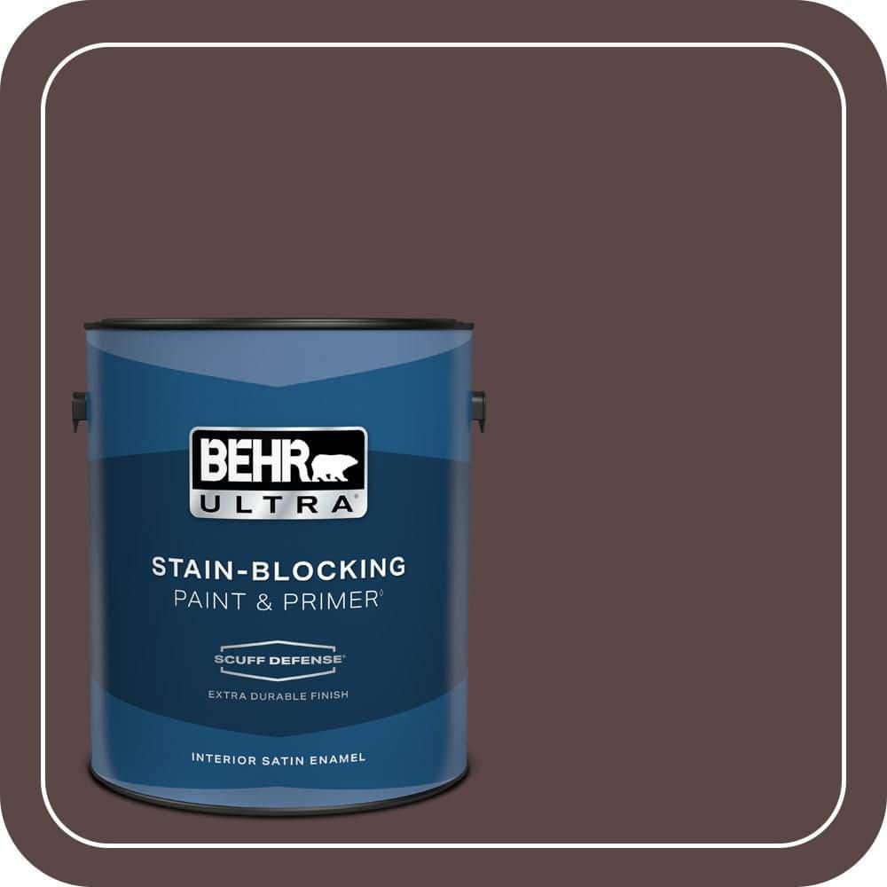 BEHR ULTRA 1 gal. #MQ1-44 Wild Boysenberry Extra Durable Satin Enamel Interior Paint & Primer