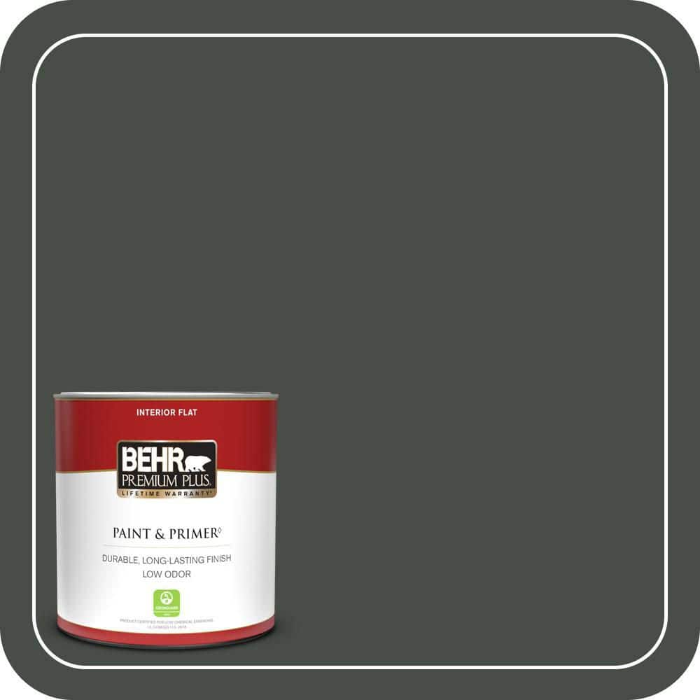 BEHR PREMIUM PLUS #PPF-55 Forest Floor Flat Low Odor & Primer (1)