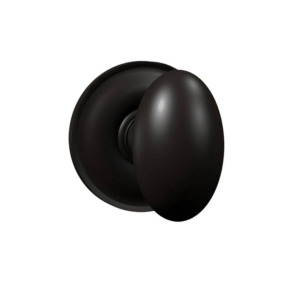 DELANEY HARDWARE Bravura Oxford 905-6 Passage Hall/Closet Knob Black w/ Round Trim (1)