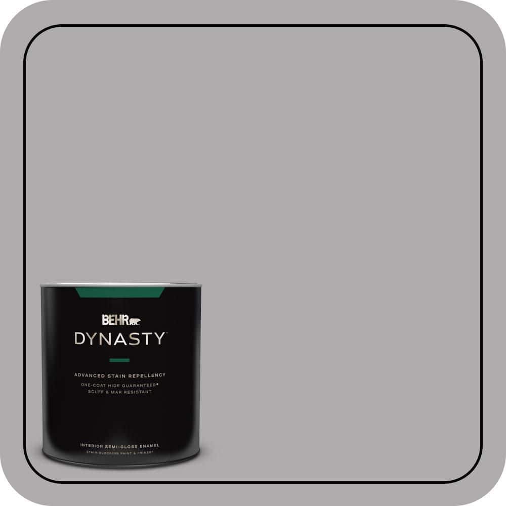 BEHR DYNASTY 1 qt. #MQ5-04 Classy One-Coat Hide Semi-Gloss Enamel Interior Stain-Blocking Paint & Primer
