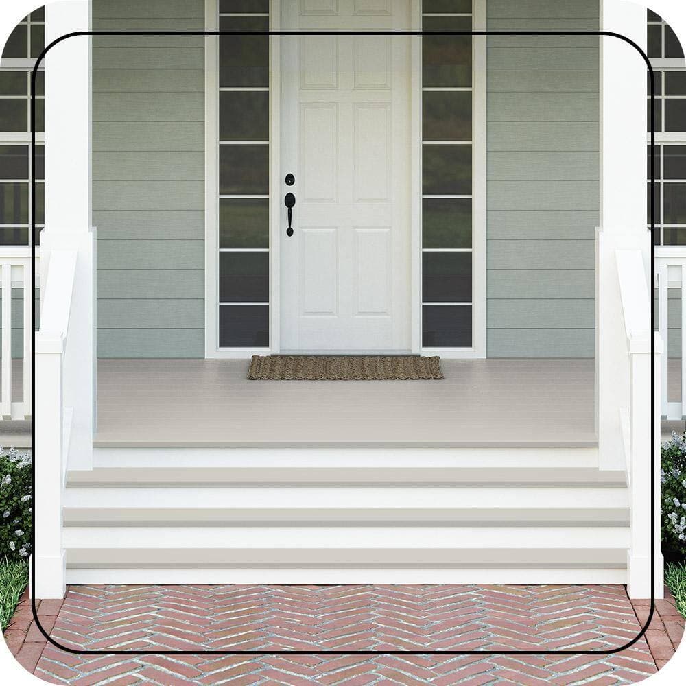BEHR PREMIUM 1 gal. #DC-014 Gray View Textured Low-Lustre Enamel Interior/Exterior Porch and Patio Anti-Slip Floor Paint (3)