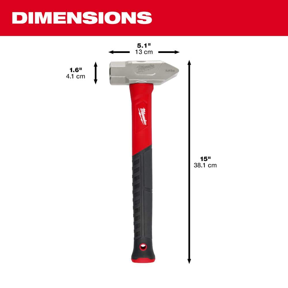 Milwaukee 2.5 lbs. Fiberglass Cross Peen Hammer (3)
